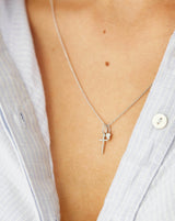 Symbols Kors Diamant vedhæng - 18kt Hvidguld