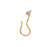 Fryd Wave diamant ørestik V - 18kt Rødguld