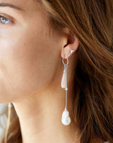 Fryd Wave diamant ørestik H - 18kt Hvidguld