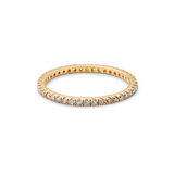 Rock Classic Grey diamantring - 18kt Rødguld