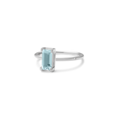 Nord Blue ring turned - 18kt Hvidguld