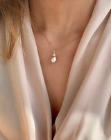 Fryd Pink perle vedhæng S - 18kt Rødguld