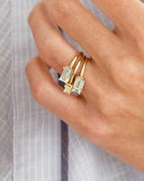 Nord Blue ring - 18kt Rødguld