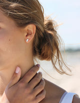Nord Blue ørestik - 18kt Hvidguld
