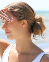 Nord Blue ørestik - 18kt Hvidguld