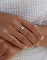 Nord Blue ring S turned - 18kt Hvidguld