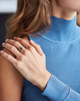 Nord White ring S turned - 18kt Hvidguld