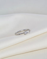 Nord White ring S - 18kt Hvidguld