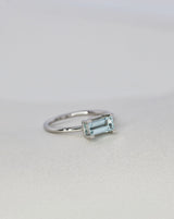 Nord Blue ring - 18kt Hvidguld