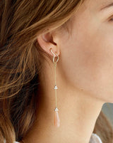 Fryd Wave ørestik H - 18kt Rødguld