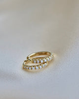 Rock Classic diamant creol S - 18kt Rødguld