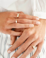 Nord White ring S - 18kt Hvidguld