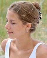 Rock Classic Diamant creol M - 18kt Hvidguld