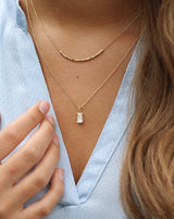 Nord White vedhæng - 18kt Rødguld