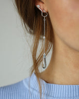 Fryd Sky Blue ørehænger L - 18kt Rødguld