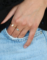 Nord London Blue ring S - 18kt Rødguld