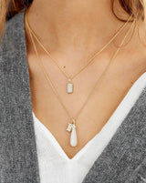 Fryd White vedhæng - 18kt Rødguld