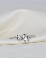 Nord White ring S turned - 18kt Hvidguld