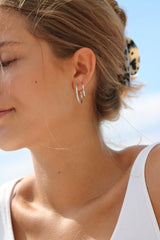 Rock creol M - 18kt Hvidguld