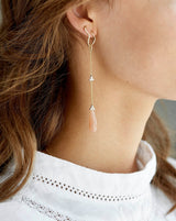 Fryd Blush ørehænger L - 18kt Rødguld