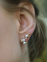 Orbit Dot perleørering L Højre - 18kt Rødguld