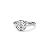 Rock Classic Round Diamantring - 18kt Hvidguld