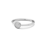 Rock Classic Round Diamantring S - 18kt Hvidguld