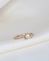 Nord White ring S - 18kt Rødguld