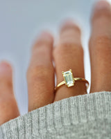 Nord Blue ring turned - 18kt Rødguld