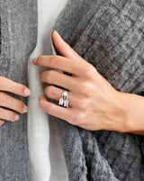 Nord Blue ring - 18kt Hvidguld