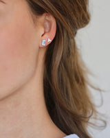 Nord Blue ørestik - 18kt Hvidguld