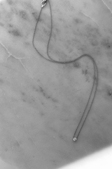 Rock Classic Floating Diamant halskæde - 18kt Hvidguld