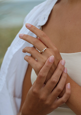 Fryd diamantring M - 18kt Rødguld