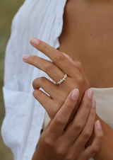 Fryd diamantring L - 18kt Hvidguld