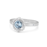 Orbit Blue Ring - 18kt White Gold