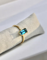 Nord London Blue ring S turned - 18kt Rødguld