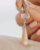 Fryd Wave ørestik H - 18kt Hvidguld