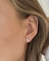 Nord White ørestik S - 18kt Hvidguld