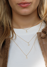 My M diamant vedhæng - 18kt Hvidguld