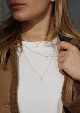 My J diamant vedhæng - 18kt Hvidguld