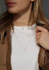 My L diamant vedhæng - 18kt Hvidguld