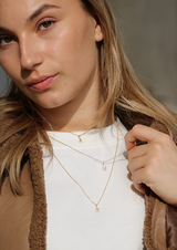 My W diamant vedhæng - 18kt Rødguld