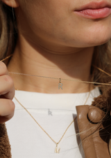 My C diamant vedhæng - 18kt Rødguld