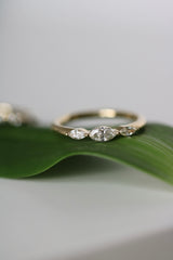 Meant to be her diamantring - 18kt Rødguld