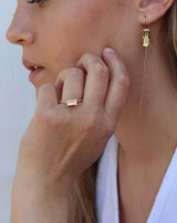 Nord White ring - 18kt Rødguld