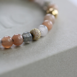 Inner Peace Hjerte Chakra Diamant armbånd - 18kt Rødguld