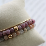 Inner Peace Hjerte Chakra armbånd - 18kt Rødguld