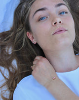 Nord Pink ørestik - 18kt Rødguld