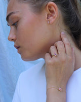 Nord Pink ørestik - 18kt Rødguld