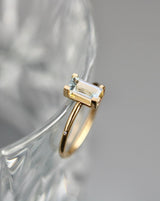 Nord Blue ring turned - 18kt Rødguld